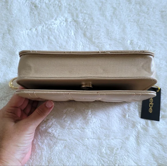 bebe Chica👩 Stud Crossbody Bag in Beige - NWT - Picture 6 of 16